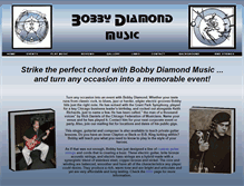 Tablet Screenshot of bobbydiamondmusic.com